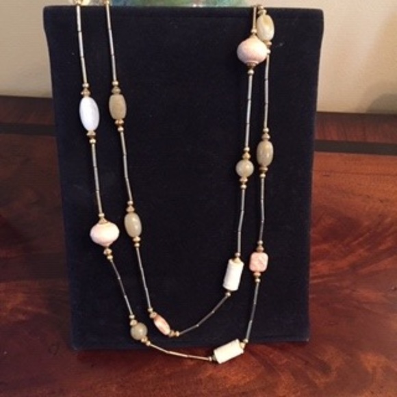 Casual Corner Jewelry - Casual Corner gold tone multi color bead necklace